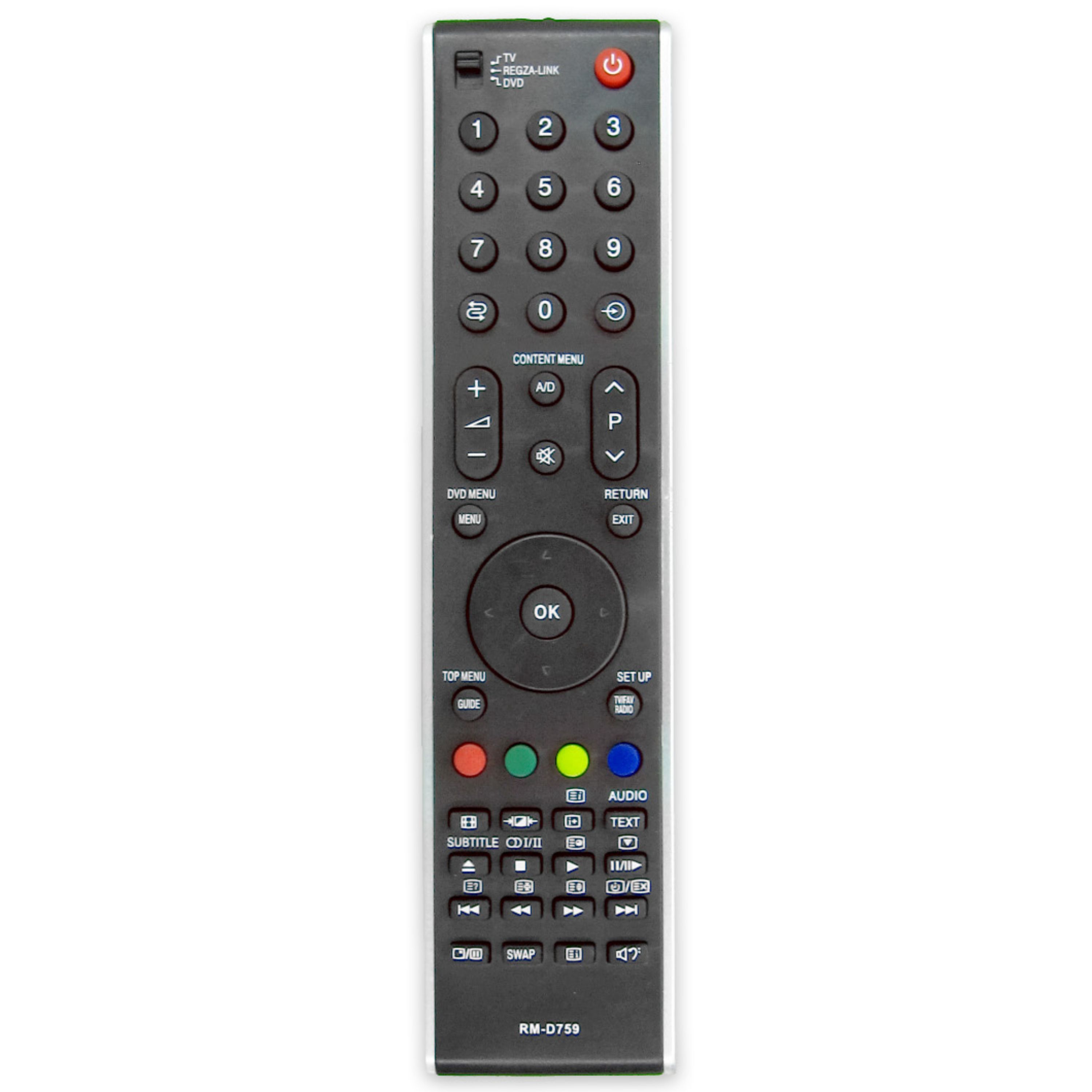 کنترل تلویزیون ال ای دی توشیبا TOSHIBA LED مدل RM-D759