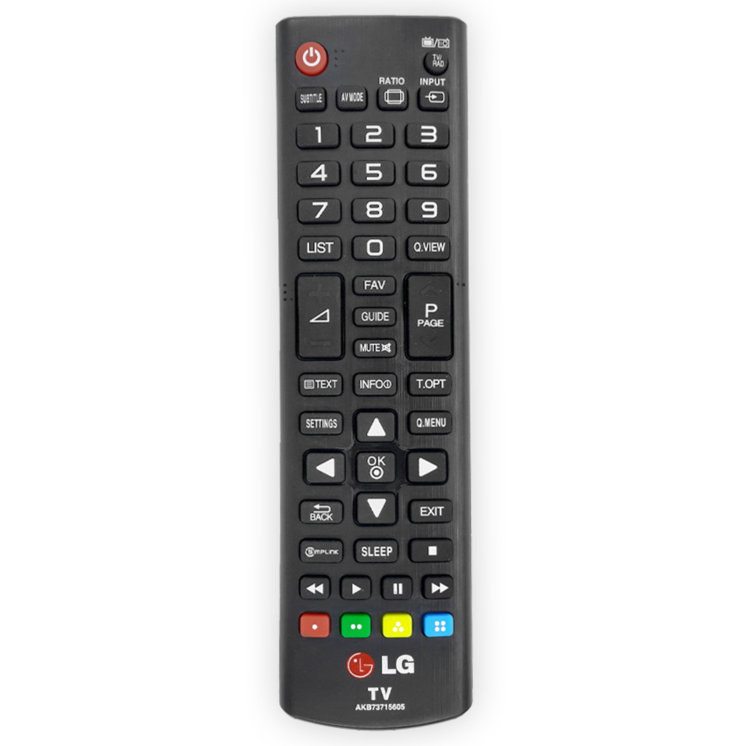 کنترل تلویزیون ال ای دی ال جی  LG LED مدل AKB73715605