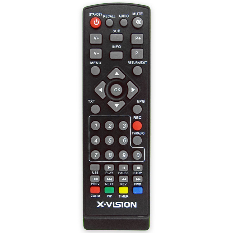 کنترل گیرنده دیجیتال ایکس ویژن طرح دنای X VISION