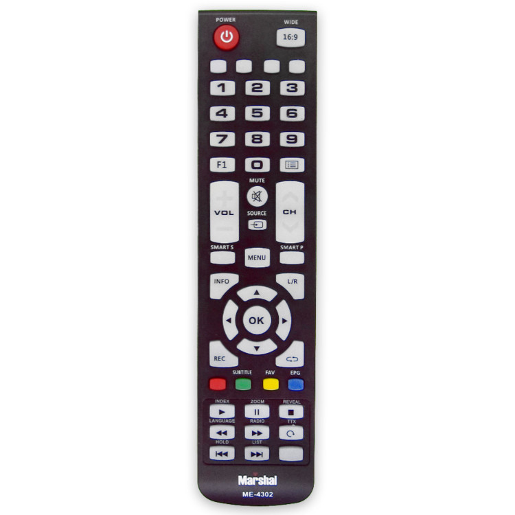 کنترل تلویزیون ال ای دی مارشال MARSHAL LED مدل ME-4302