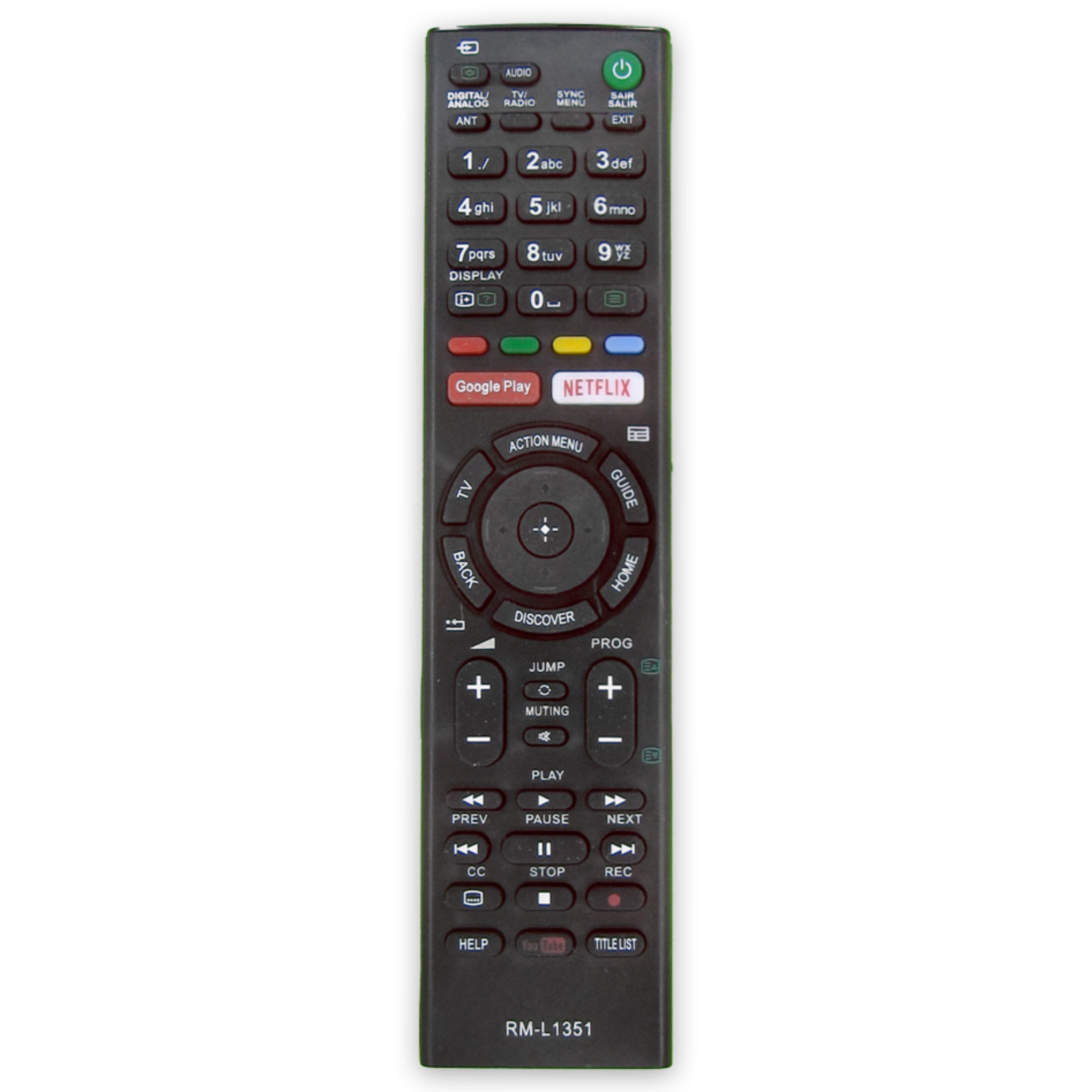 کنترل تلویزیون ال ای دی سونی  SONY LED مدل RM-L1351