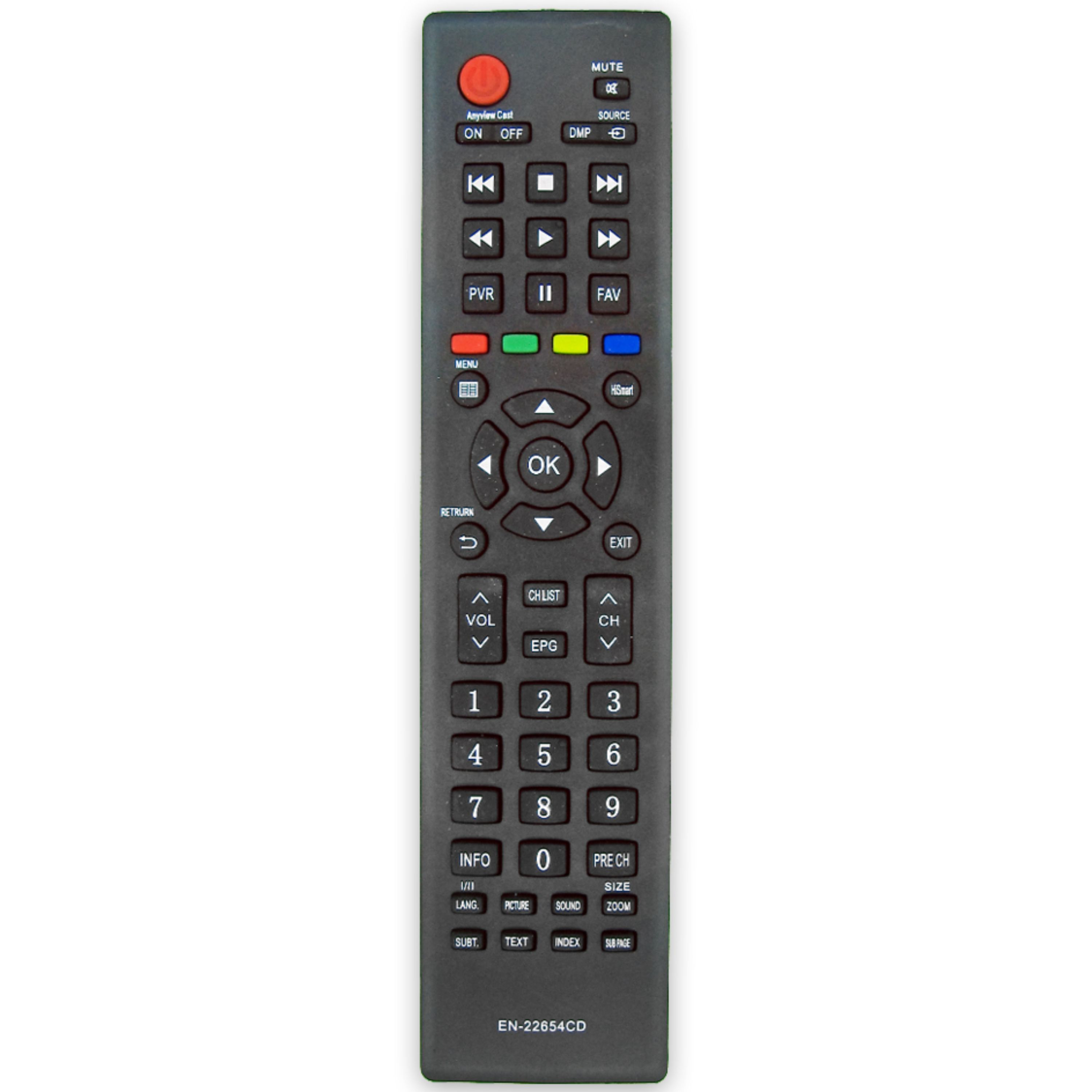 کنترل تلویزیون ال ای دی هایسنس HISENSE LED مدل EN-22654CD