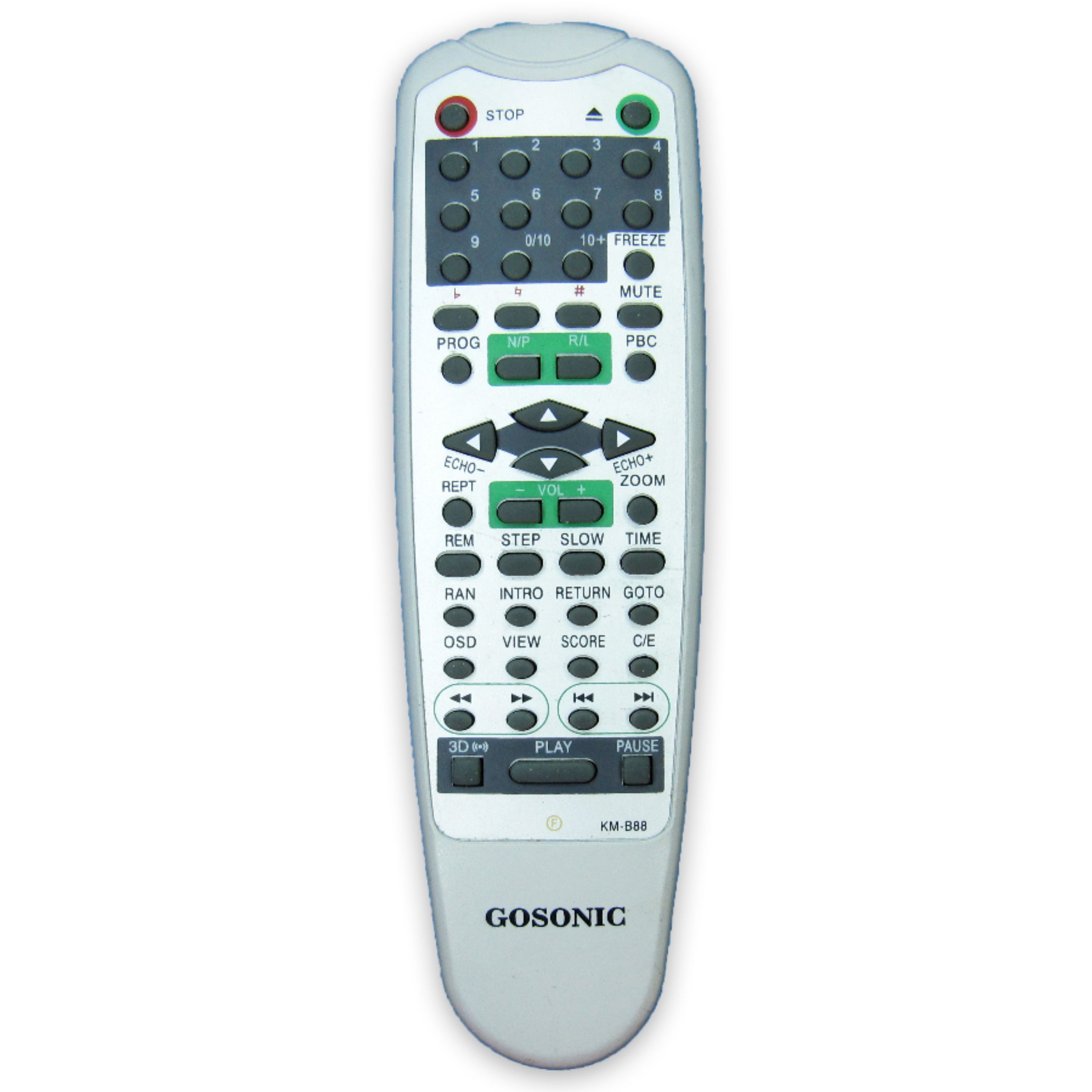 کنترل وی سی دی گاسونیک GOSONIC DVD مدل تک دیسک