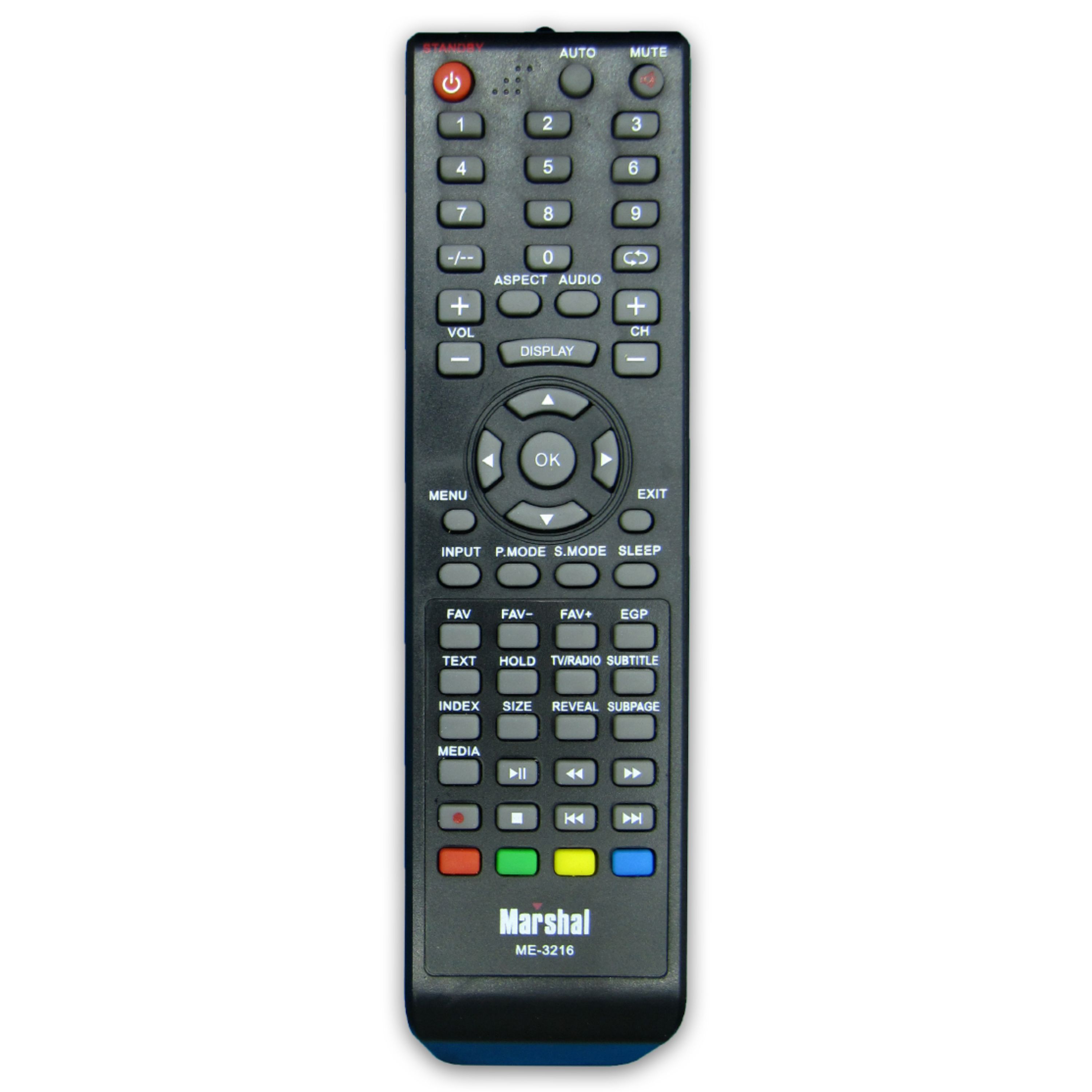 کنترل تلویزیون ال ای دی LED مارشال مدل ME-3216