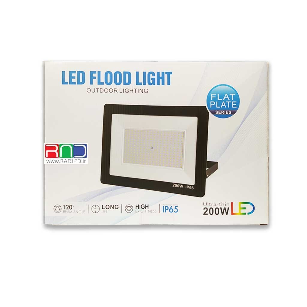 پروژکتور ال ای دی 200 وات سفید مهتابی دینا نور 200W