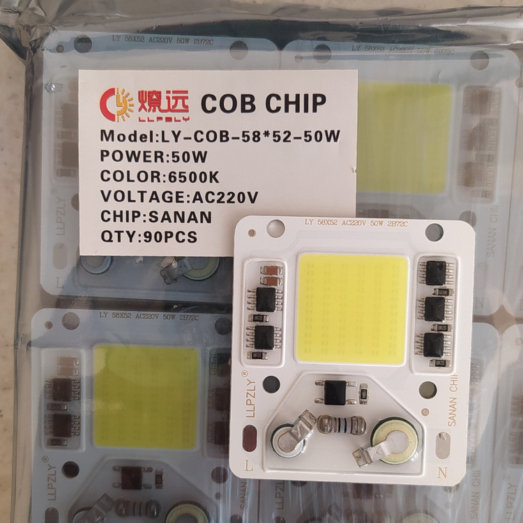 چیپ 50 وات 220 ولت سفید برند LY اصلی COB SMD 50W 220V