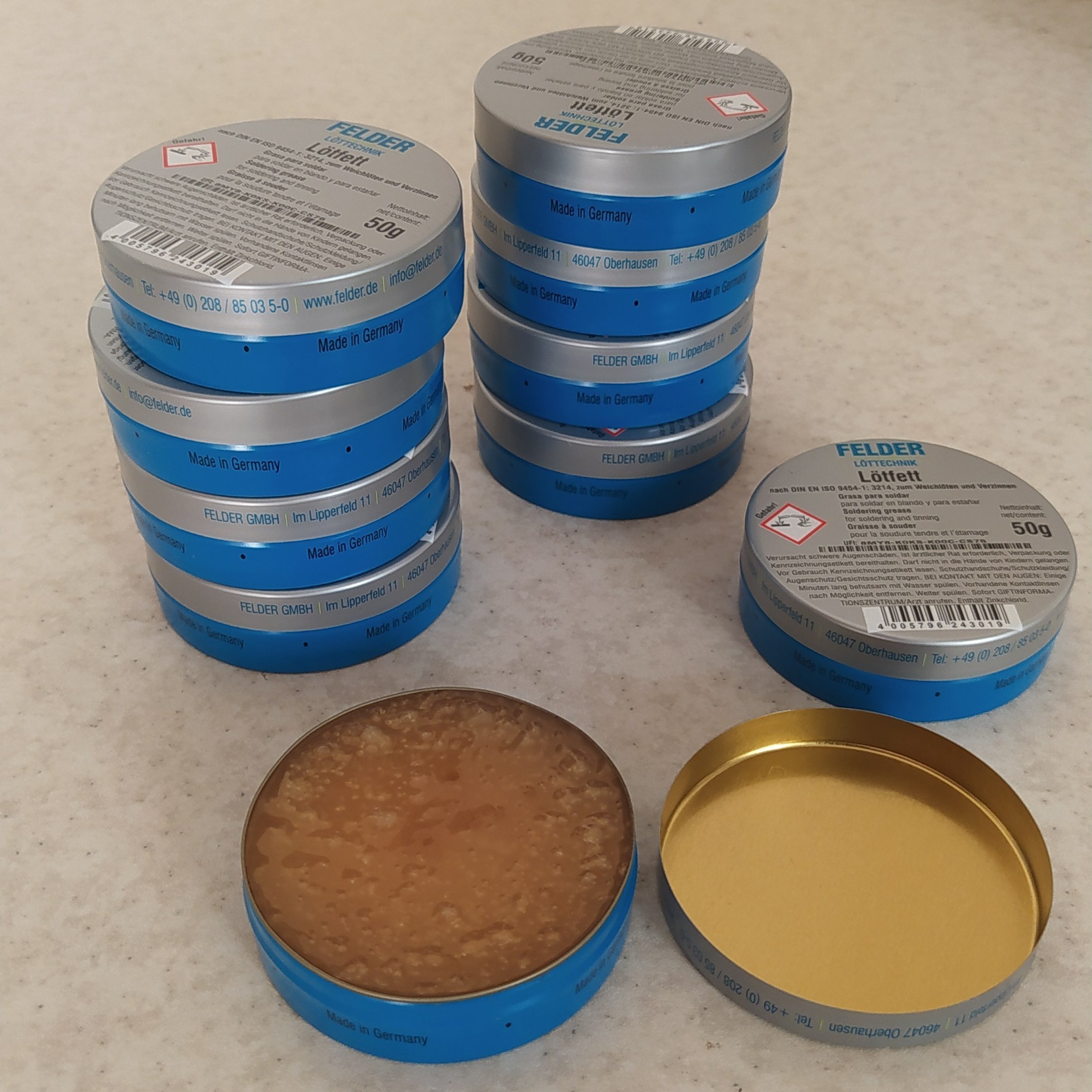 روغن لحیم اصلی لاتفت LATFETT ساخت آلمان فلدر 50 گرمی
