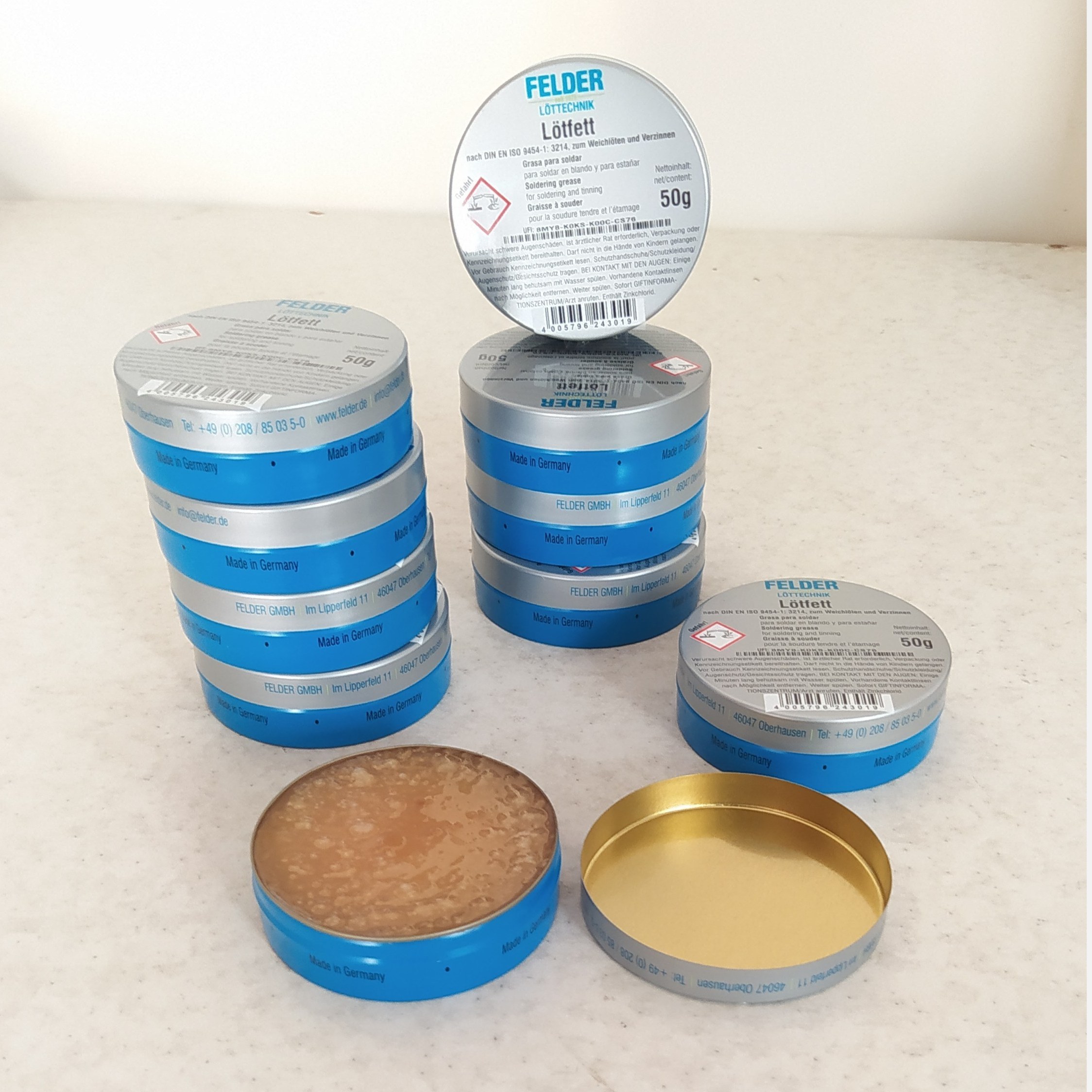 روغن لحیم اصلی لاتفت LATFETT ساخت آلمان فلدر 50 گرمی