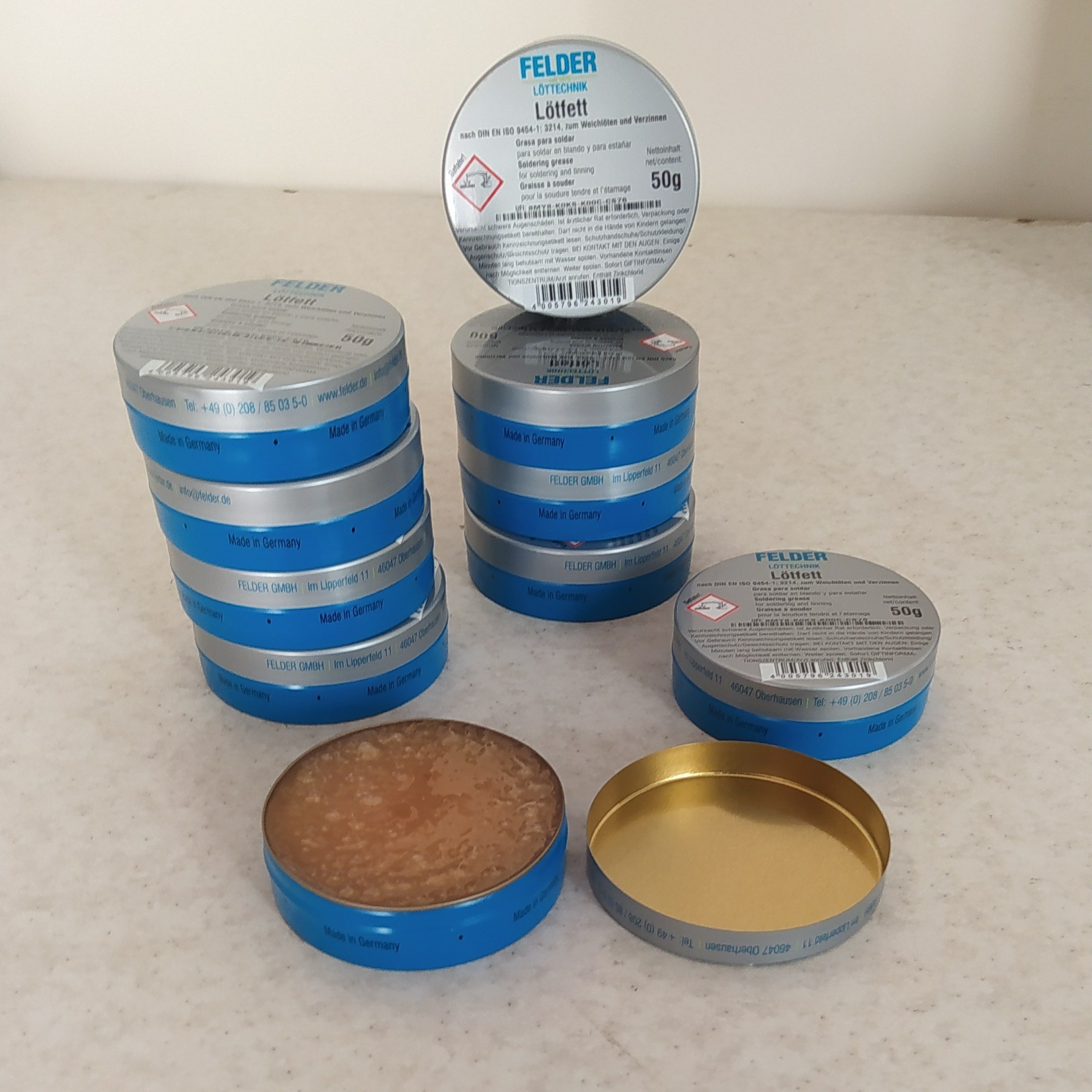 روغن لحیم اصلی لاتفت LATFETT ساخت آلمان فلدر 50 گرمی