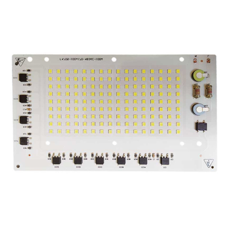 ال ای دی 100 وات پروژکتوری سفید صفحه چیپ لامپ دی او بی DOB 100 W مهتابی