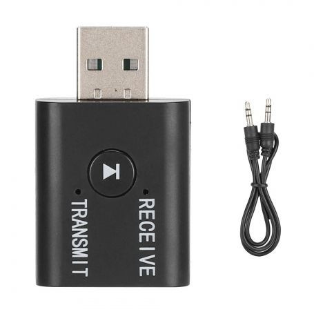 دانگل بلوتوث فرستنده و گیرنده صدا مدل TR6 اصلی مناسب تلویزیون، خودرو، لپتاپ، کامپیوتر، اسپیکر و هدفون بلوتوثی