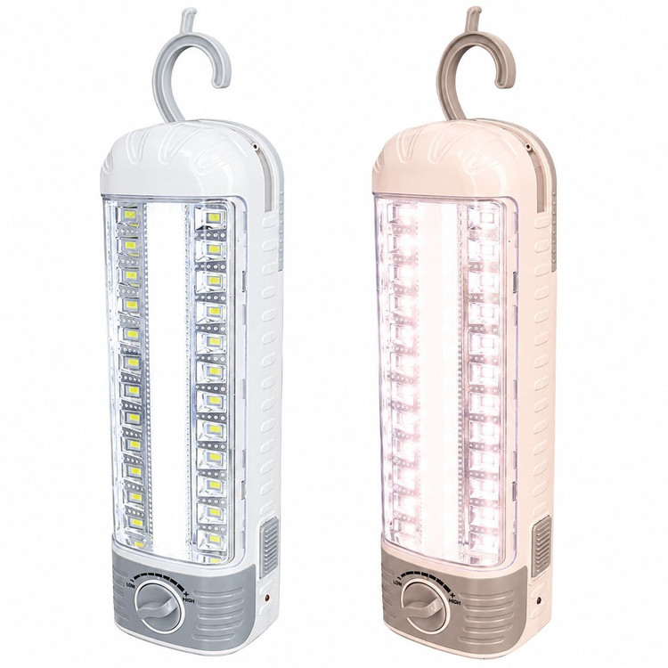 چراغ اضطراری شارژی ایستاده کمپینگ نور قوی HG DUE مدل HG-7737 اصلی چراغ شارژی LED دو حالته دیمر دار مناسب برای قطعی برق