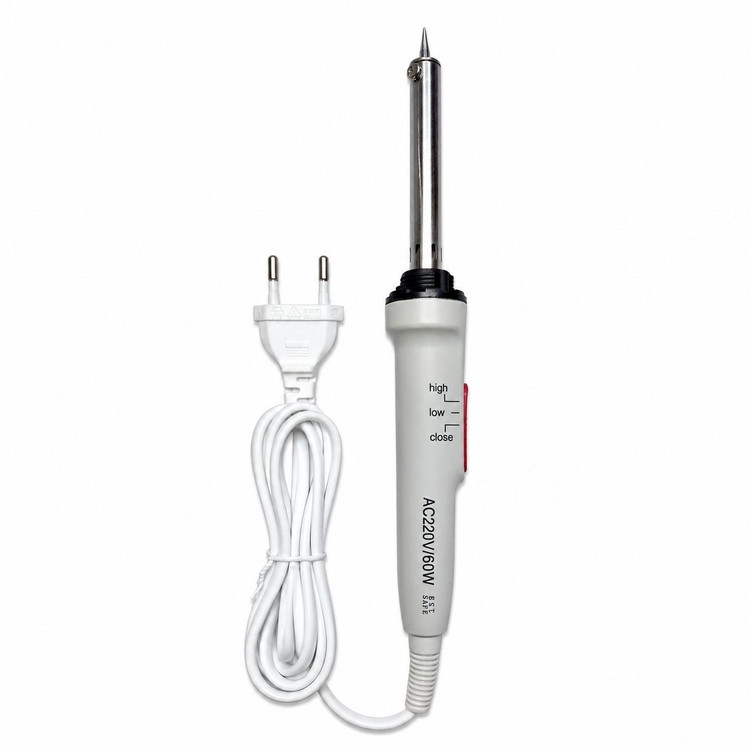 هویه قلمی 60 وات XCY مدل AC220V اصلی المنت سرامیکی کلید تنظیم حالت دو حالته Low/High دمای قابل تنظیم مناسب برای لح