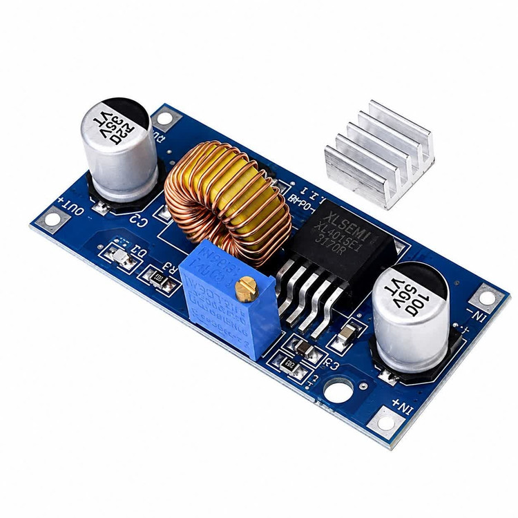 ماژول کاهنده ولتاژ 5 آمپر XL4015 بدون نمایشگر اصلی مبدل DC به DC با خروجی قابل تنظیم