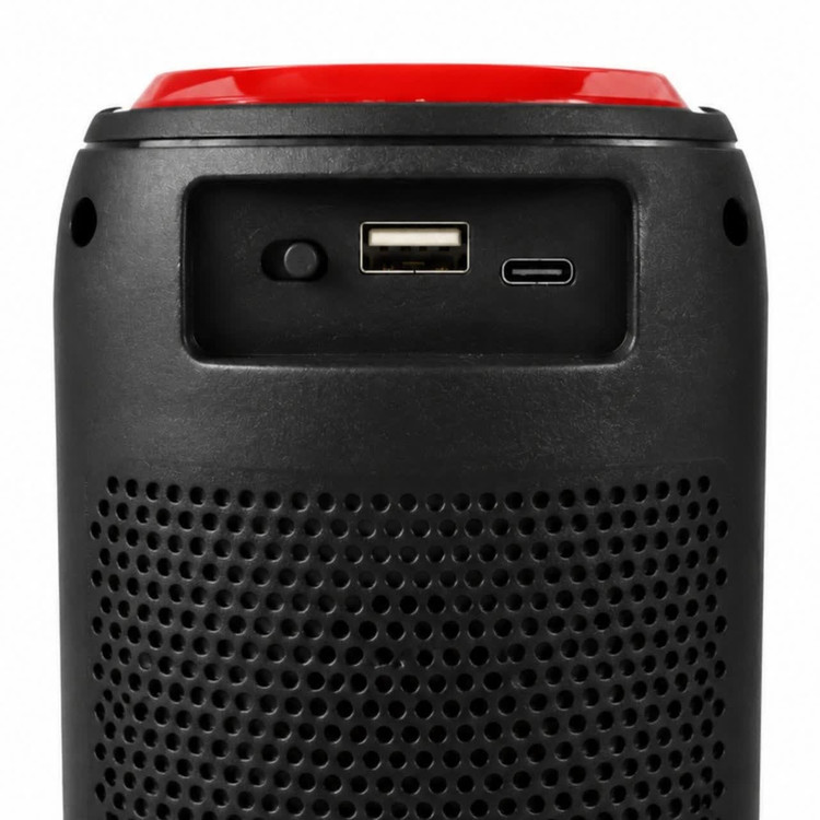 اسپیکر بلوتوثی و رادیو FM با نور RGB و شعله ای قابل حمل Greatnice مدل GTS-1741 اصلی دارای صدای قدرتمند