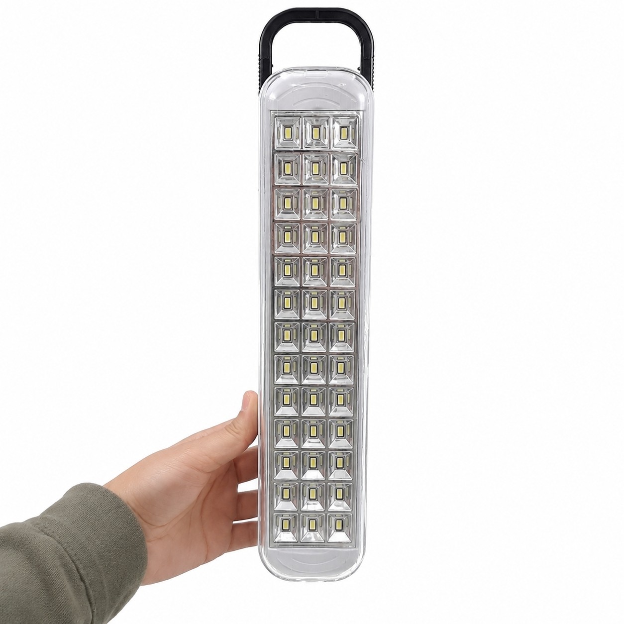 چراغ اضطراری شارژی HG DUE مدل HG-714 اصلی با 42 SMD قابل حمل با نوردهی بیش از 5 ساعت مناسب زمان قطعی برق و کمپینگ