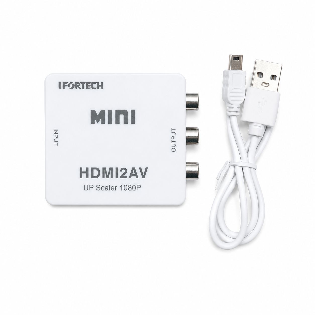 تبدیل HDMI به AV سه فیش آی فورتک iFORTECH مبدل HDMI به RCA مناسب تلویزیون های قدیمی