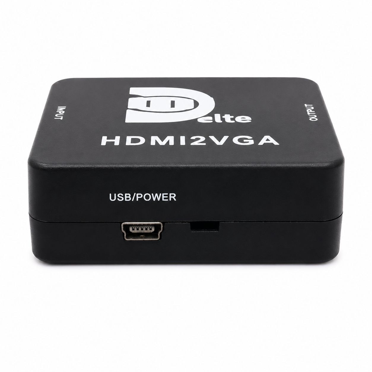 مبدل HDMI به VGA دلتا 4K تبدیل HDMI به VGA با خروجی تصویر Full HD 1080P مناسب مانیتور، ویدئو پروژکتور و تلویزیون