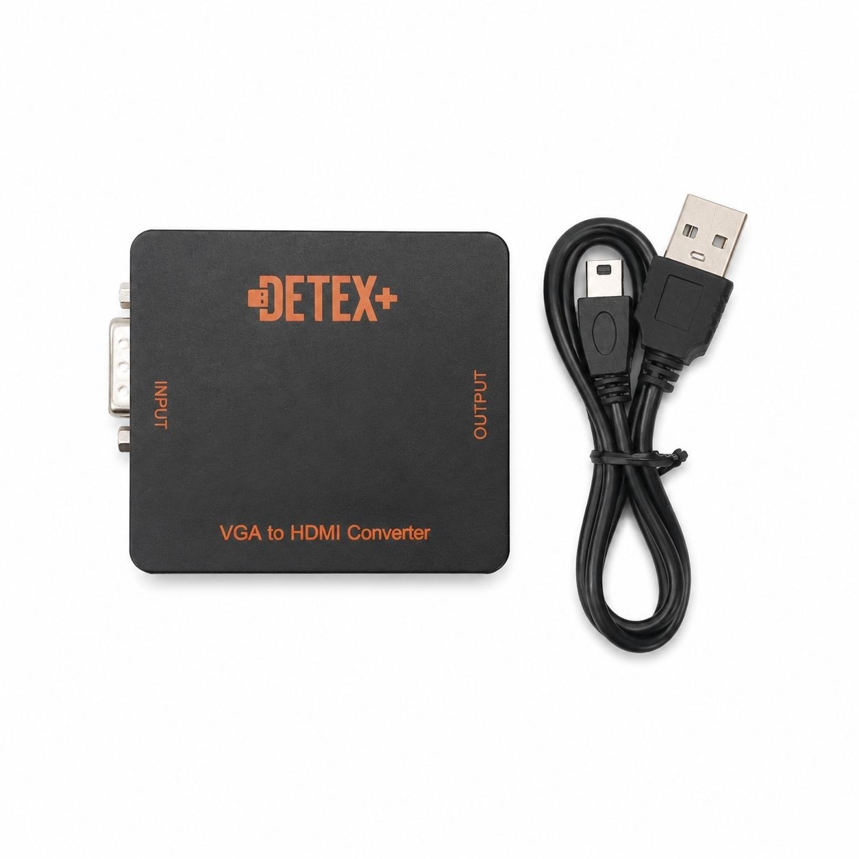 مبدل تبدیل تصویر و صدا VGA به HDMI دیتکس DETEX تبدیل خروجی VGA کامپیوتر به HDMI تلویزیون