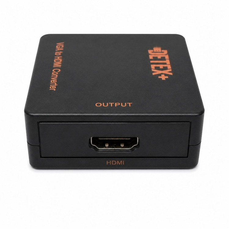 مبدل تبدیل تصویر و صدا VGA به HDMI دیتکس DETEX تبدیل خروجی VGA کامپیوتر به HDMI تلویزیون