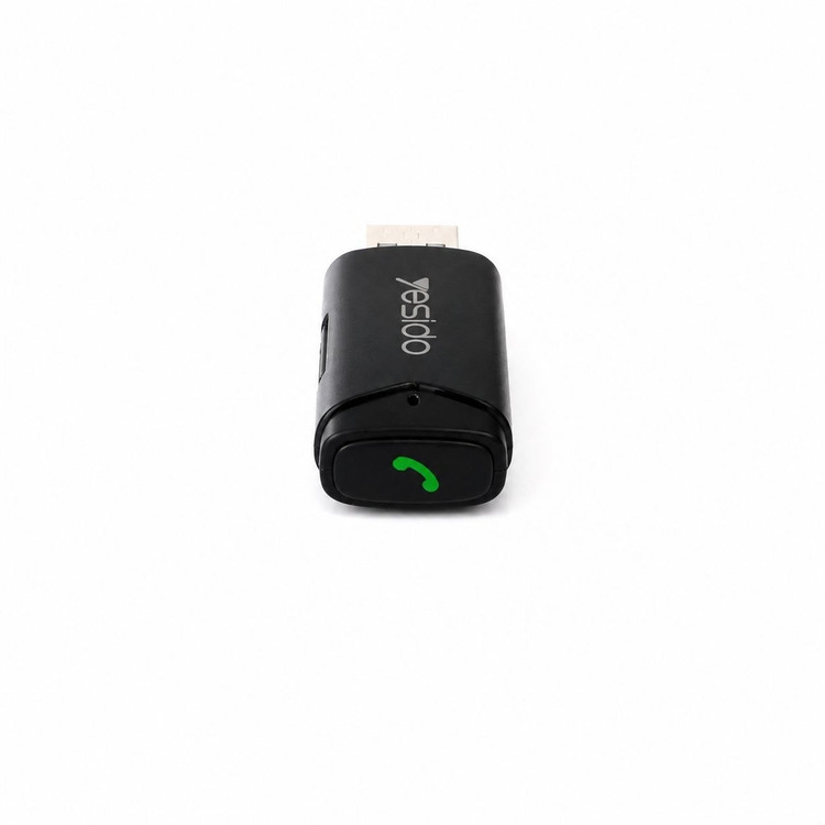 گیرنده بلوتوث USB به AUX یسیدو مدل YESIDO YAU40 دانگل بلوتوث خودرو Bluetooth 5.0 با قابلیت مکالمه و پخش موسیقی HD