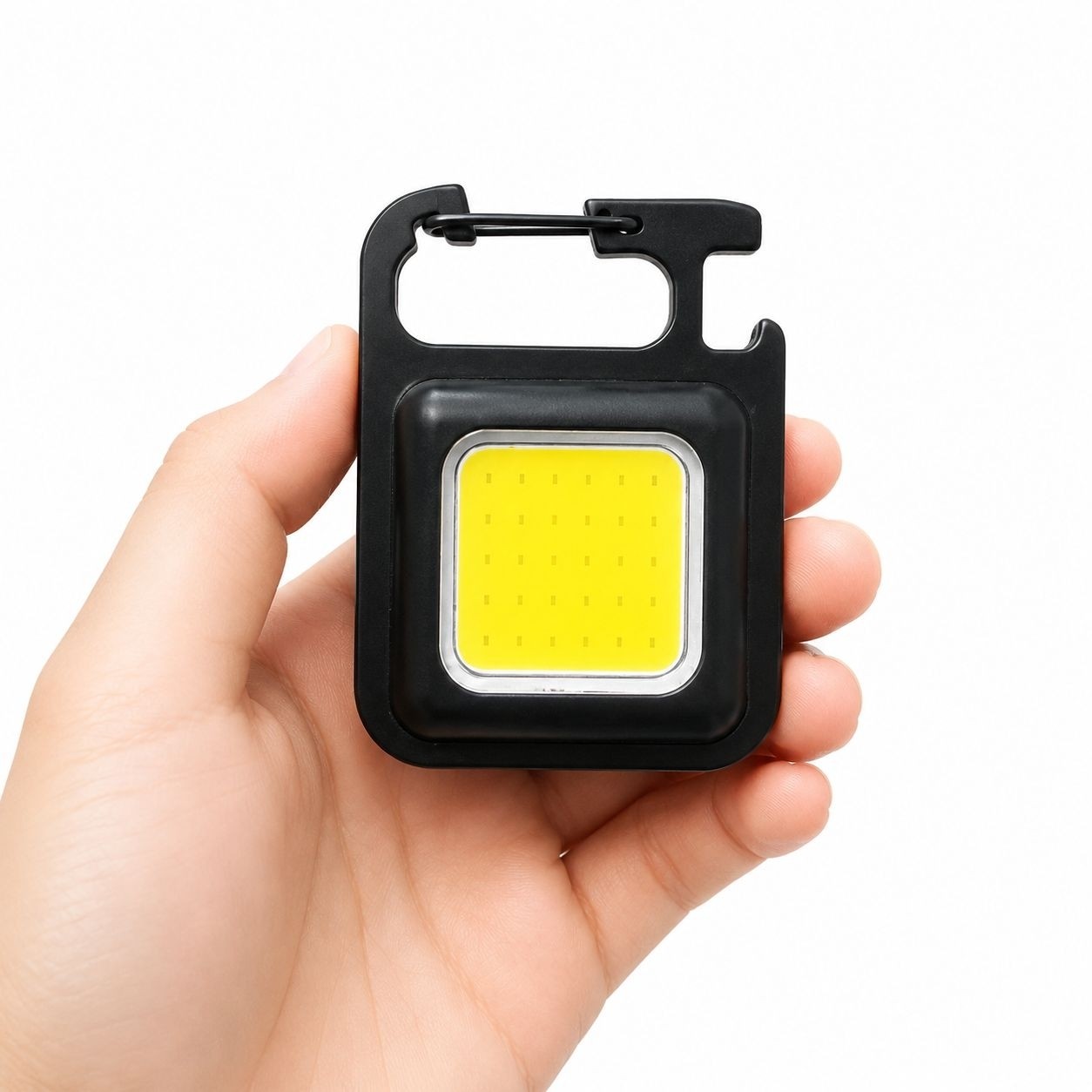 چراغ قوه جاسوئیچی شارژی COB پرنور مدل Keychain Light مناسب خودرو، کمپینگ و سفر