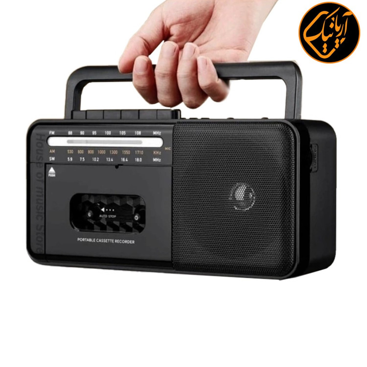 رادیو کاست خور بلوتوثی اسپیکر اتصال برق مستقیم شارژی باتری خور فلش رم خور اصلی کیفیت بسیار عالی
