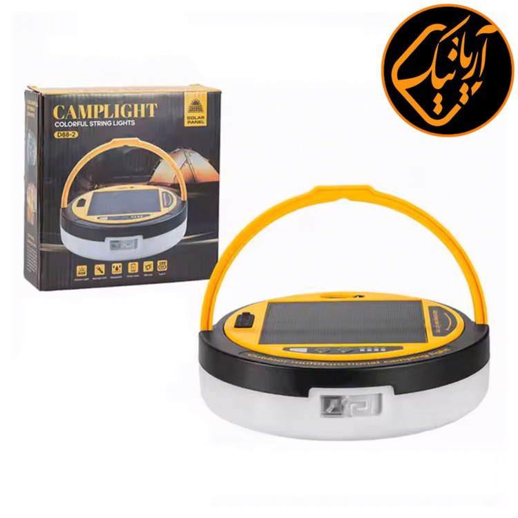 چراغ اضطراری و ریسه 15 متری مناسب کمپینگ و شرایط اضطراری با قابلیت پاوربانک به همراه ریموت کنترل سایز بزرگ