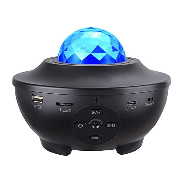 چراغ خواب رومیزی کهکشانی بلوتوث و اسپیکر دار مدل Starry Projector Li...