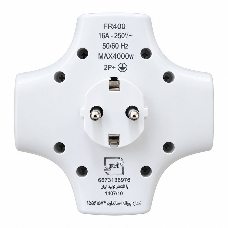 رابط برق 4 خانه دیواری ارتدار فروزش لوتوس مدل FR400