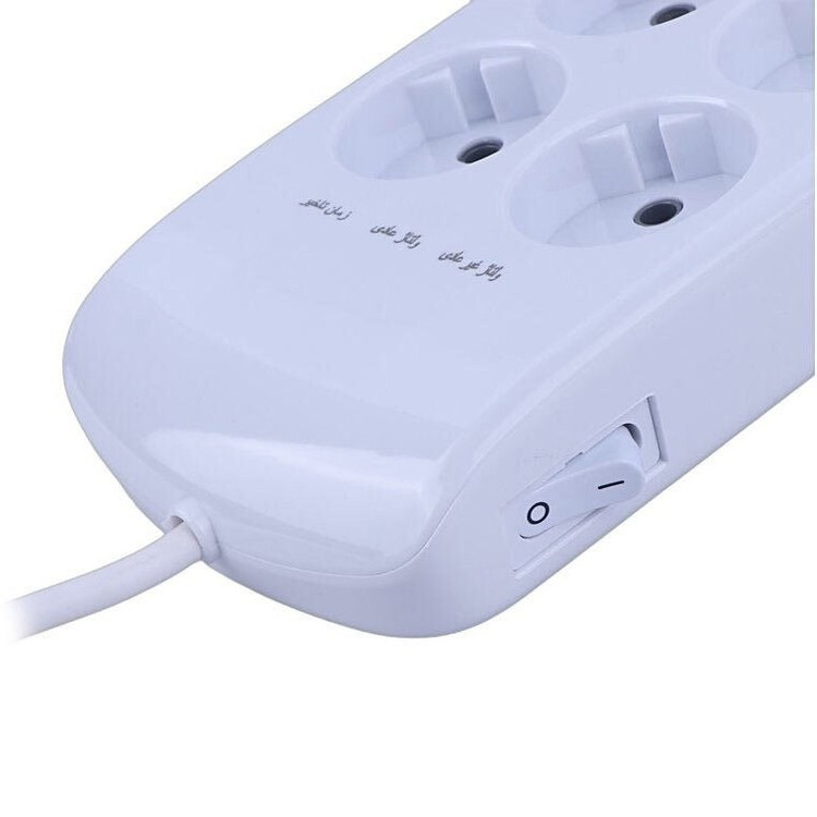 محافظ برق ارت دار صوتی تصویری 6 خانه دیجیتال لوتوس فروزش مدل LT600D با کابل 2.8 متری و تایمر دیجیتال