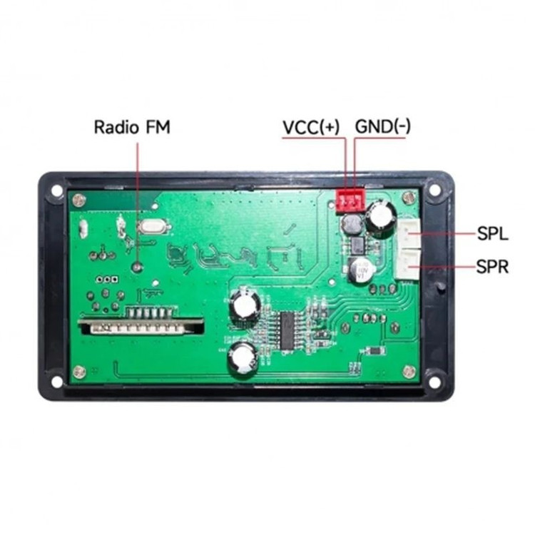 ماژول پخش کننده بلوتوثی آمپلی فایر دار مدل KH-G022 با آمپلی فایر 2x40 وات، پشتیبانی از بلوتوث نسخه 5، درگاه USB و کارت ح