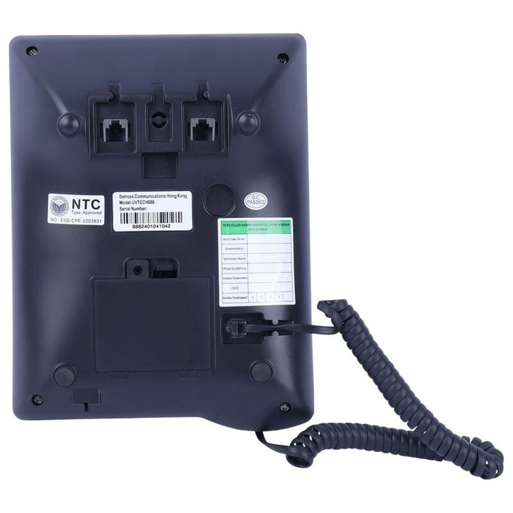 تلفن رومیزی با سیم PLDT مدل 888 اصلی نمایشگر LCD، اسپیکر داخلی، شمارهگیری سریع و Handsfree