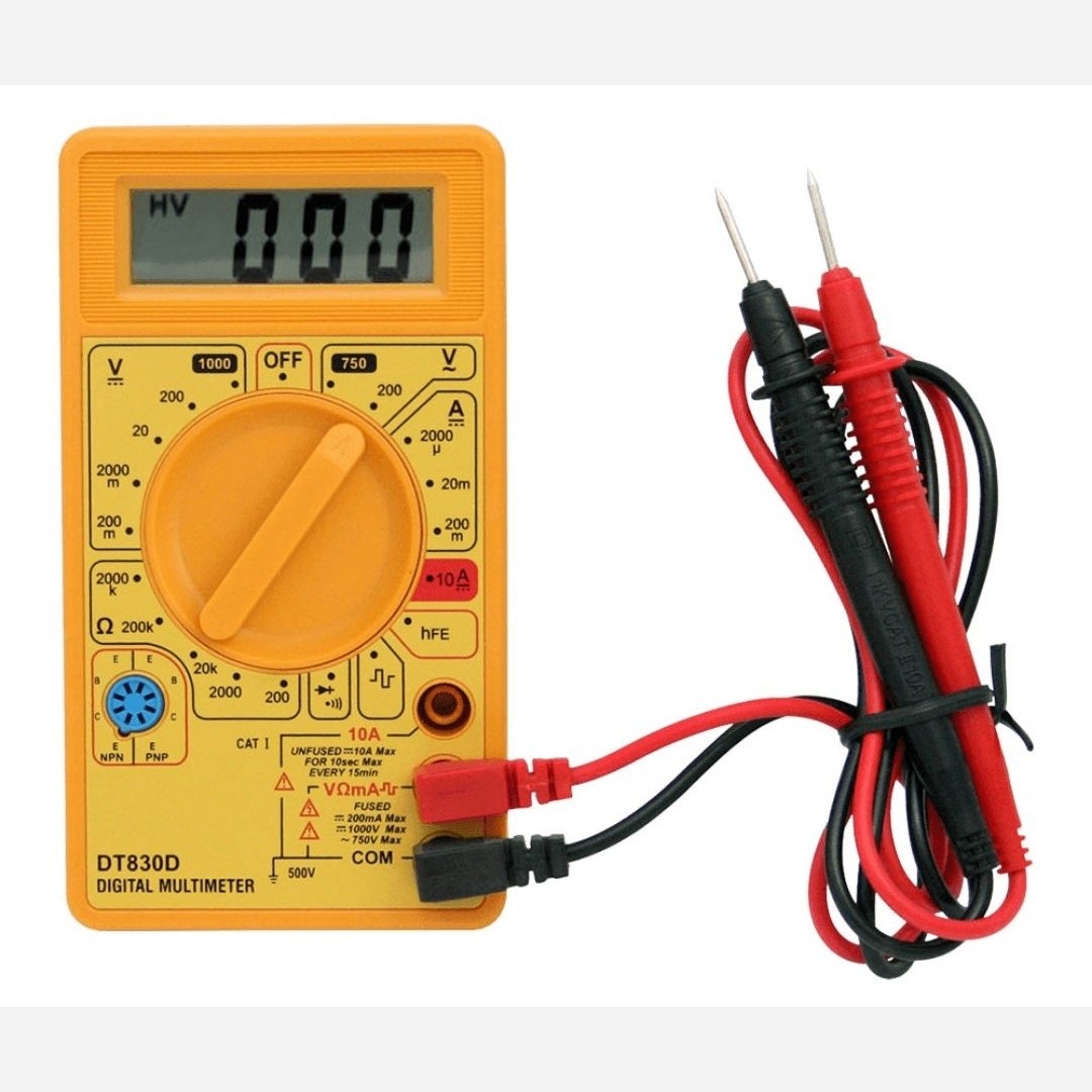 مولتی متر دیجیتال DT830B مولتیمتر کوچک و قابل حمل برای تعمیرات و الکترونیک