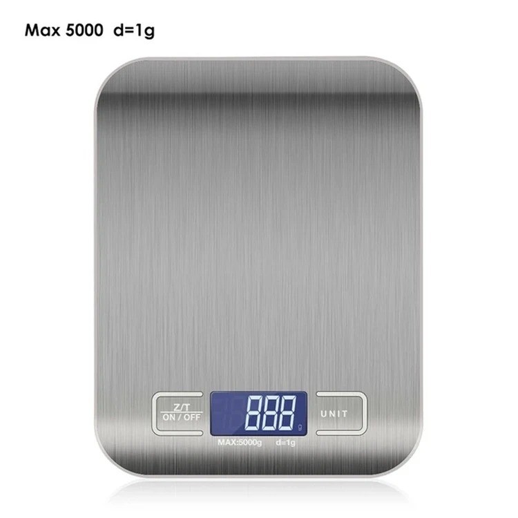 ترازو دیجیتال آشپزخانه مدل 10Kg اصلی ظرفیت 10 کیلوگرم، دقت 1 گرم، خاموشی خودکار و 4 واحد اندازهگیری