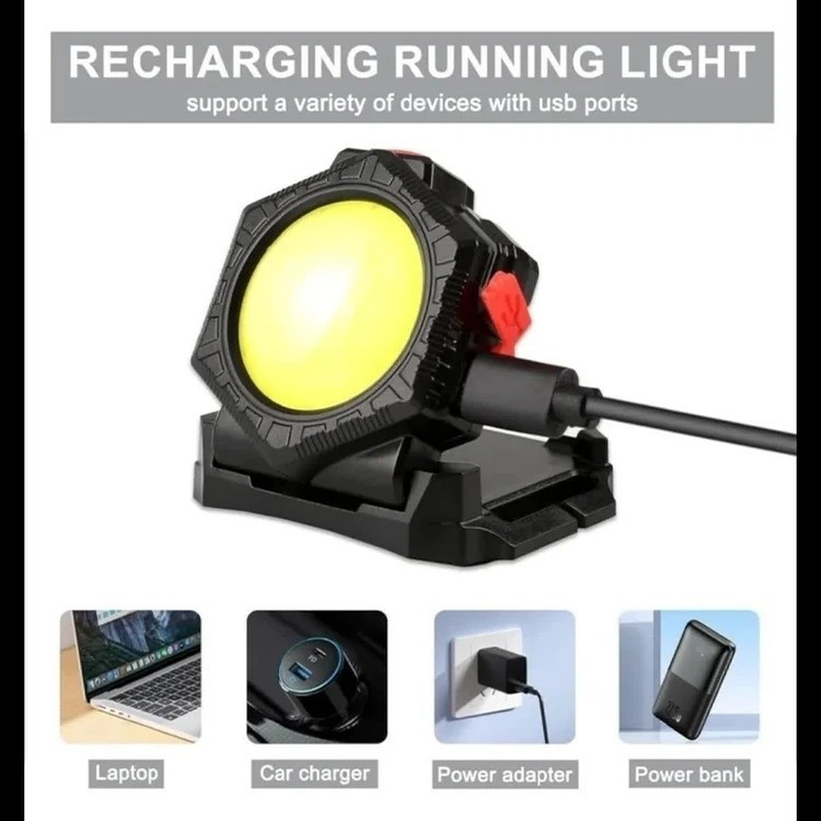 کیف کمری چراغدار LED سیتیکام با نور 500 لومن، شارژ Type-C و جای قمقمه مناسب برای کمپینگ و سفر و مواقع اضطراری