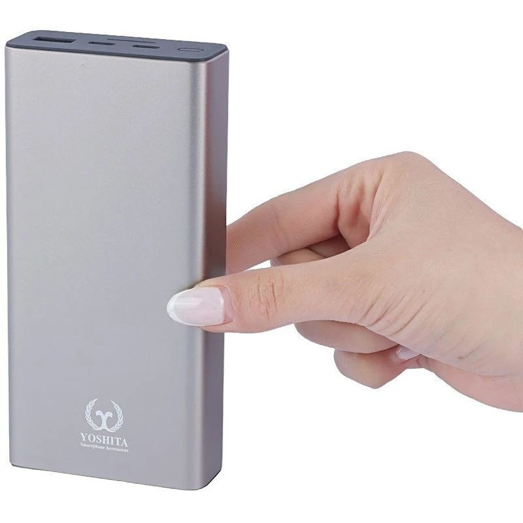 پاوربانک فست شارژ 25 وات با ظرفیت 20000mAh یوشیتا مدل Yoshita YP-020 اصلی سایز بزرگ، ظرفیت واقعی 20000، نمایشگر LCD، منا