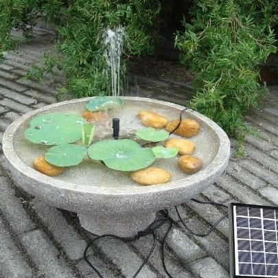 آبنمای خورشیدی دکوراتیو مدل GY-8039-1 فواره خورشیدی باغ و حیاط