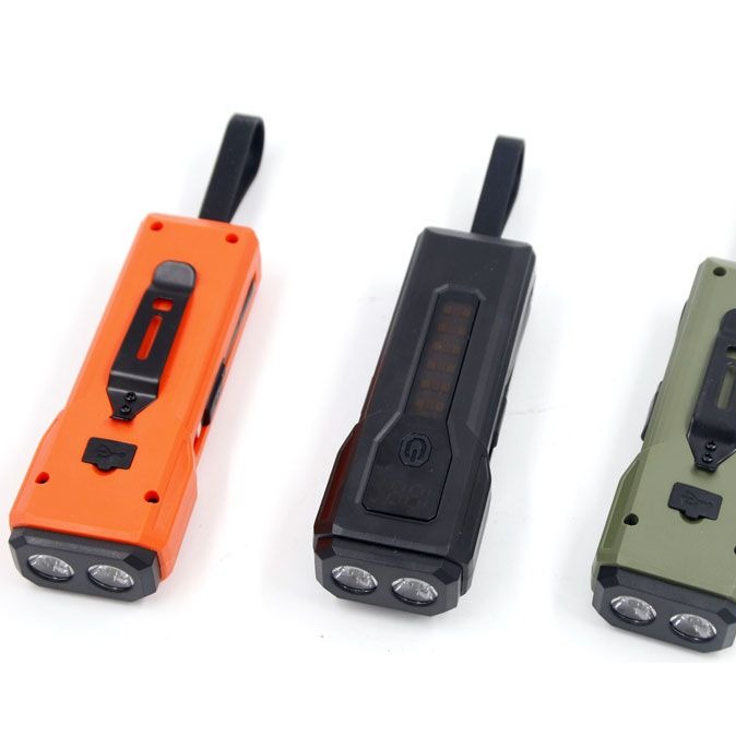چراغ جلوی دوچرخه و پاوربانک JUNHAOJIE مدل Z828 اصلی باتری 5000mAh با نمایشگر شارژ پاوربانک با کابل لایتینگ و تایپ سی