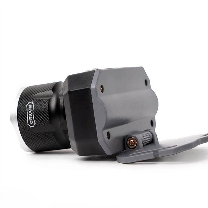 چراغ پیشانی یووی دار سیتیکام اصلی Citicom مدل MC7602 زوم دار شارژی LED + UV با باتری 18650، بدنه فلزی، مناسب برای کمپینگ