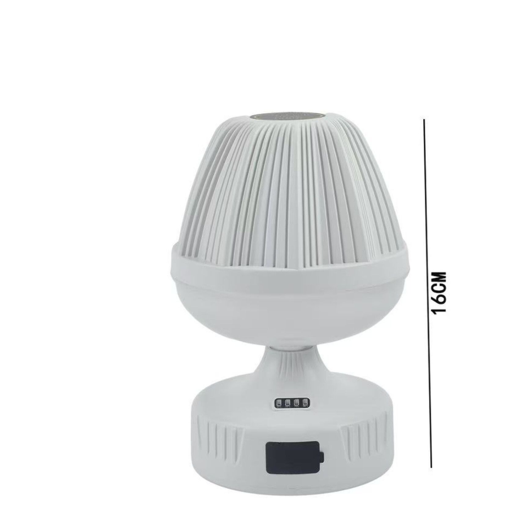 آباژور شارژی رومیزی LED مدل 009 قارچی چراغ خواب لمسی با نور 1000 لومن و باتری 18650