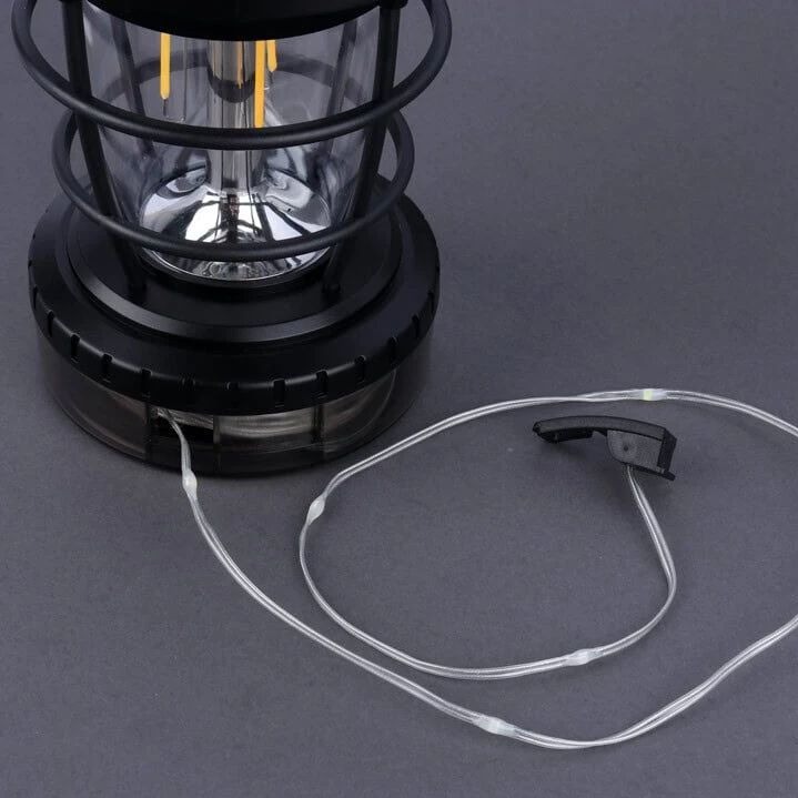 چراغ فانوسی ریسهدار مدل HOP-8819 ریسه 10 متری RGB، سنسور حرکتی، 500 لومن، شارژ خورشیدی و Type-C
