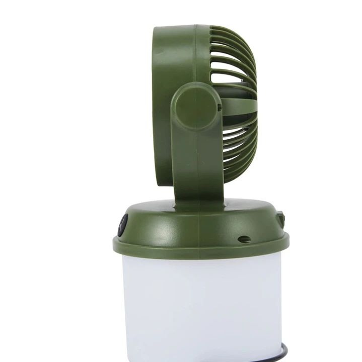پنکه فانوس چراغ دار آویزی کمپینگ خورشیدی مدل CH-F803 اصلی با چراغ COB، فن قوی و شارژ خورشیدی مناسب برای کمپینگ و قطعی بر