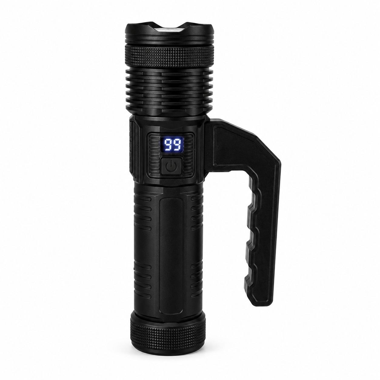 چراغ قوه شارژی حرفهای 800 لومن مدل CT-307 نور یووی UV نور پلیسی پاوربانک زوم دار