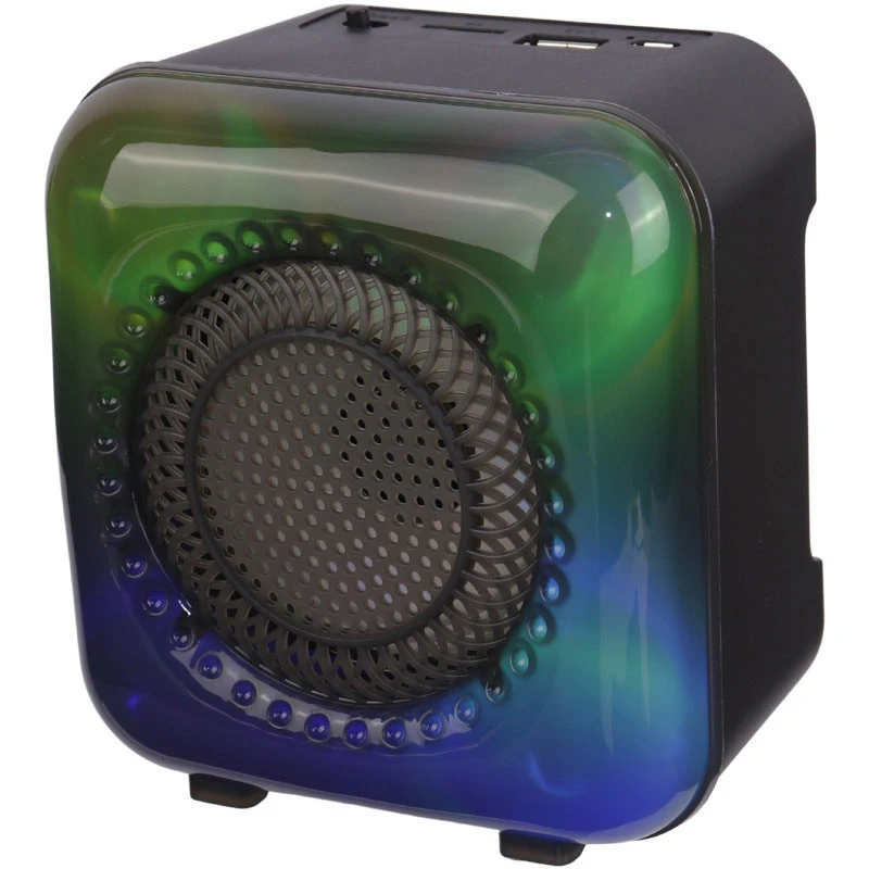 اسپیکر بلوتوثی مینی گریت‌نایس مدل GTS-1373 با نور آتشکاری و رادیو FM
