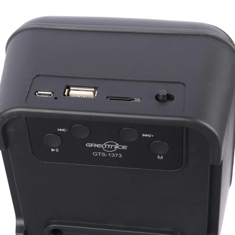 اسپیکر بلوتوثی مینی گریتنایس مدل GTS-1373 با نور آتشکاری و رادیو FM