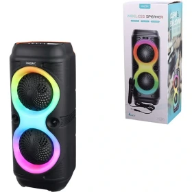 اسپیکر بلوتوثی دو بلندگو گریت‌نایس مدل GTS-2131 با رقص نور RGB و میکروفون