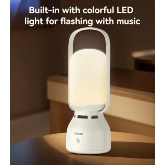 اسپیکر فانوسی کمپینگی با نور RGB و چراغ خواب لمسی ؛ اسپیکر بلوتوثی دستی مسافرتی با باتری 1800 میلیآمپر