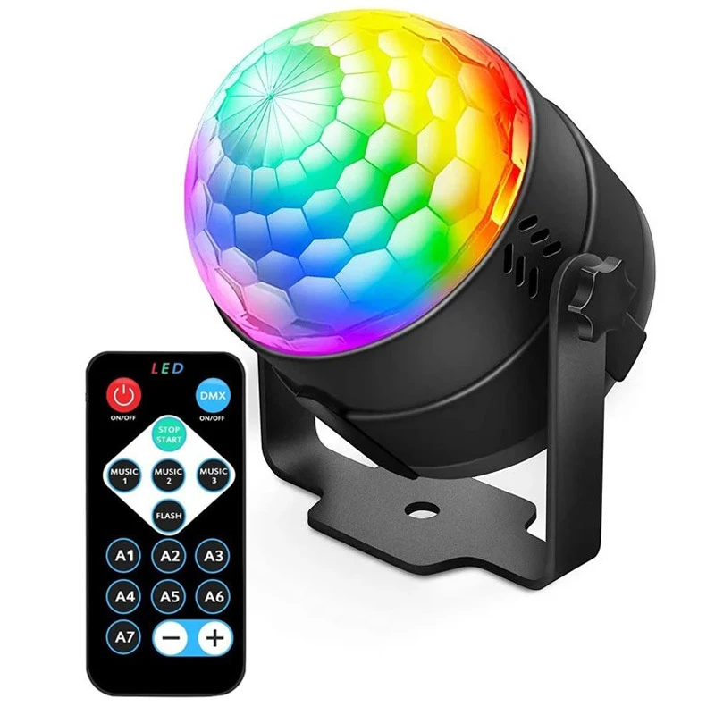 رقص نور دیسکویی و مووینگ LED مدل Party Light با افکت مجیک بال کریستالی و ریموت کنترل