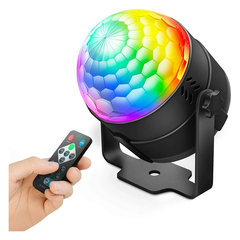 رقص نور دیسکویی و مووینگ LED مدل Party Light با افکت مجیک بال کریستالی و ریموت کنترل